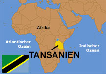 Tansanien Karte